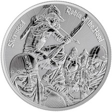 Cameroon 1000 CFA 2024 Robin Hood  1 Oz Silber 999 ST / BU