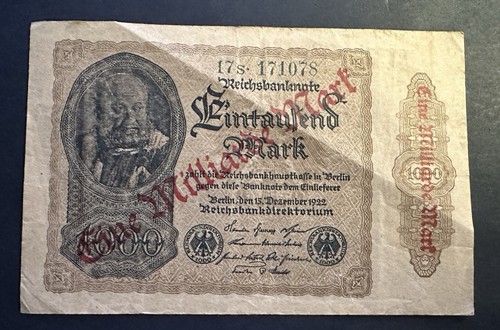 Reichsbanknote 1000 mark 1922 - reichsbanknote,
