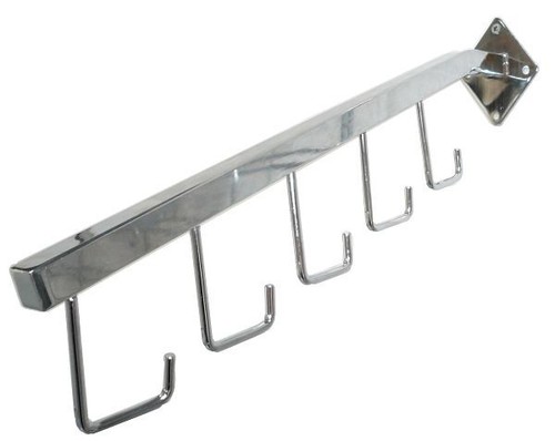 Wandhaken schräg metall - wandhaken, 45