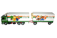 Tekno Metallmodell LKW Typ SCANIA 143m Kühlhängerzug Spedition mertz 1:50