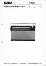 Service Manual-Anleitung für Saba Transeuropa Automatic H 