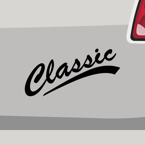 Aufkleber classic retro - classic,