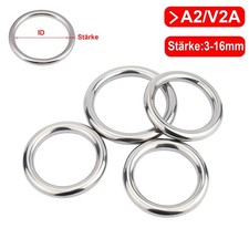 Edelstahl Rundring 3 4 5 6 8
