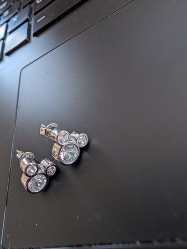 Ohrstecker maus silber - -,