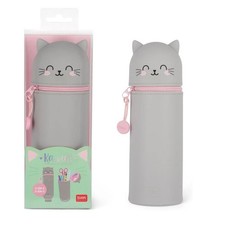 LEGAMI 2-IN-1 KAWAII FEDERMÄPPCHEN SCHLAMPER STIFTEHALTER KATZE KITTY NEU OVP