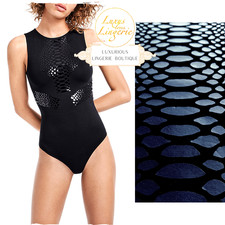 SNAKE SHIMMER STRING BODY by S Wolford black schwarz mit verführerischem Design