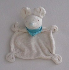 babydream Schmusetuch Maus Frottee mit Halstuch türkis