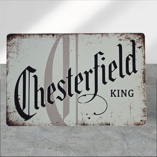 Metallschild chesterfield king - chesterfield,