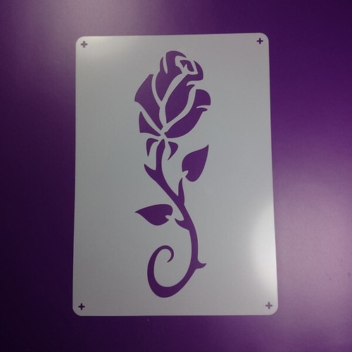 Schablone rose ranke dornen - rose,