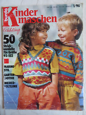 Burda Kindermaschen ~ Frühling 1/90 ~ Größe 92-152 - Strickheft -