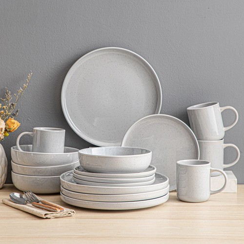 Geschirr set steingut weiß - set, 4