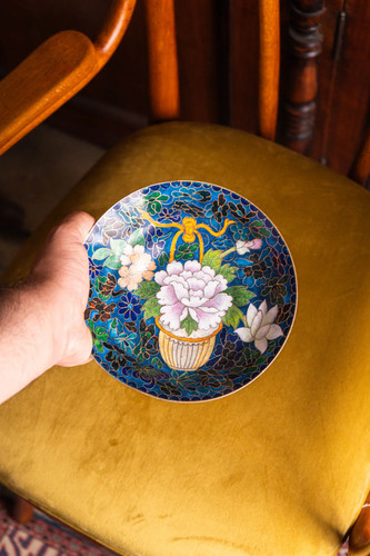 Cloisonné untertasse - cloisonné,