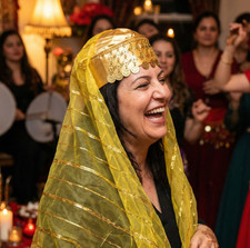 Gelb/Goldener Henna Nachthut