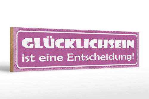 Holzschild spruch 46x10 - 46x10, cm