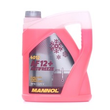 MANNOL AF12+ Kühlmittel Kühlerfrostschutz 5L Rot -40°C +125°C Antifreeze G12+