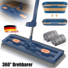 Großer Flacher Mop und Eimer