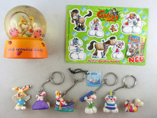2x DIDDL FIGUR 4x SCHLÜSSELANHÄNGER 1x SCHNEEKUGEL POSTKARTE KULT 90er JAHRE K18