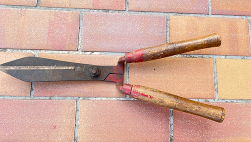 Alte heckenschere mit stabilem - mit,