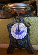 Antike Jugendstil-Waage,, bis 10 kg - Anzeige mit Bild ! - aus Nachlasis