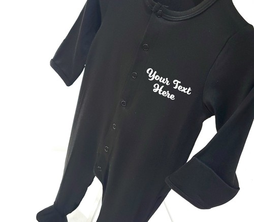 Baby schwarz babygrow body - schwarz,