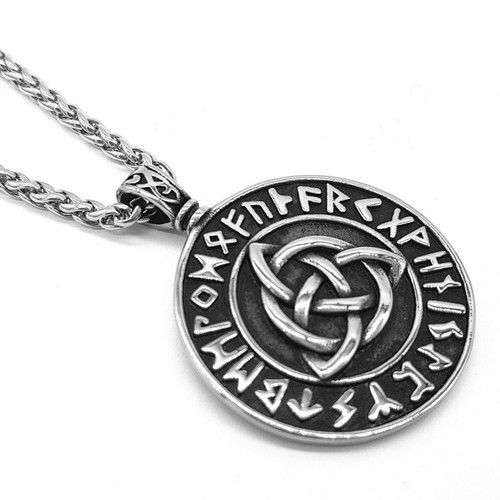 Edelstahl anhänger amulett - edelstahl,