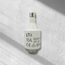ETI Schmelzsicherung 10A 500V gG-gL Sicherung Sicherungseinsätze DII NEU