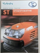Kubota STV32/STV36/STV40 Traktoren Prospekt Bulldog Schlepper 