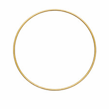 Metallring 50cm gold Draht