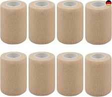 QiGui 8 Stück Selbstklebender Verband 7.5cm x 4.5m Verbandsmaterial für Pferde, 