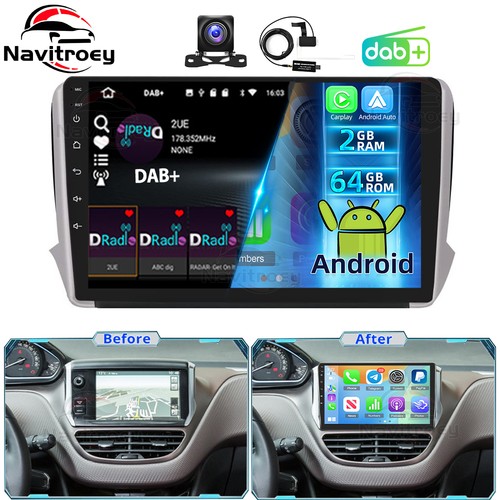 Dab für peugeot 208 2008 - dab+,