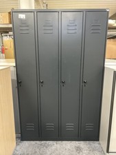 C+P Metallspind mit 4 Türen anthrazit 120cm große Fächer