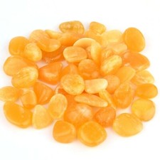 Orangencalcit trommelsteine - orangencalcit,