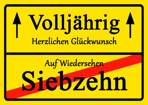 Ortsschild geburtstag - geburtstag,