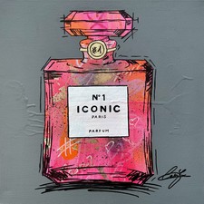 Original Kunstwerk „ICONIC No 1“ Parfum Flakon | Unikat | Acryl & Mixed Media