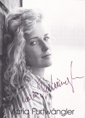 Autogramm maria furtwängler - maria,