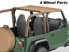 Header Bikinitop Braun Verdeck Softtop Jeep Wrangler TJ Bj. 96-02