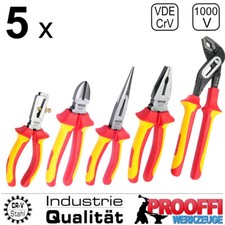 5-tlg VDE Elektriker Zangen