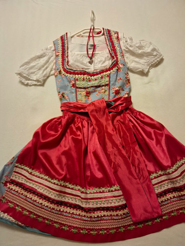 Dirndl trachtenkleid mit - trachtenkleid,