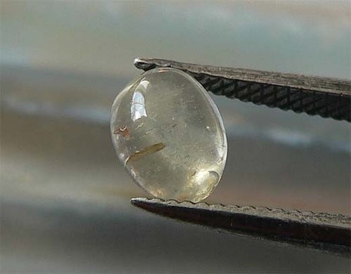 Gelb cab oval turmalin 92 - gelb, 0,92