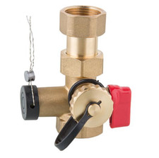 Kappenventil 3/4 | 1 Zoll DN 20 | 25 Plombe | KFE-Hahn Ausdehnungsgefäß Heizung