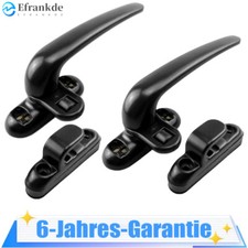 2X Fenstergriff Fenster Verriegelung Riegel Wohnwagen Wohnmobil Caravan Schwarz