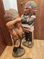 Indianer Hand Geschnitzt Holz