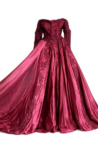Elegantes abendkleid bordeaux - elegantes,