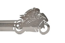 Grillzange Motiv Motorrad Rennmaschine
