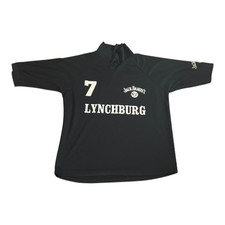 Jack Daniels Herren Poloshirt Schwarz XL - Lynchburg 7 - Whiskey Merchandise