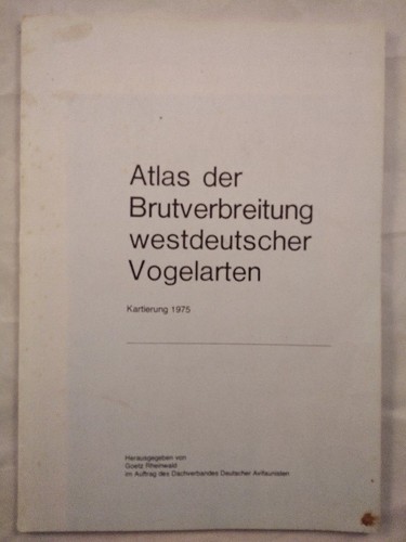 Atlas der brutverbreitung - der,