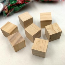 20pcs Quadratische Holzklötze Bausteine Holzsteine Spielzeug Holzspielzeug