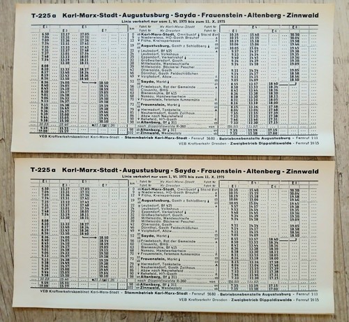 Original abfahrt bus pläne - 2x,