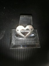 Herz - Anhänger . Designer Modell . Metall . Gebr.