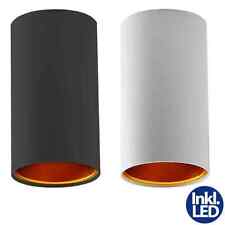 Deckenleuchte Aufbaustrahler Deckenspot kupfer + schwarz oder weiß, LED 3W 5W 7W